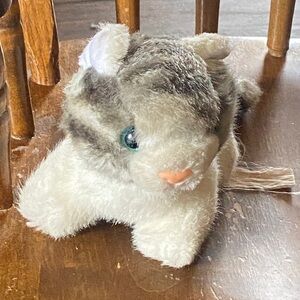 Plush Small Pet Toy - Brown and White